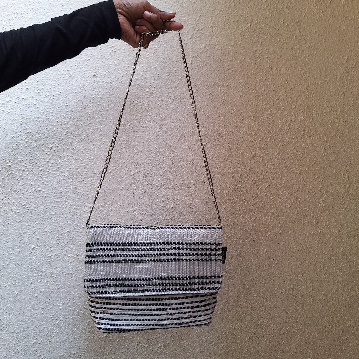 Upcycled Handwoven Clutch Sling Bag (CSB0524-100) MS_W