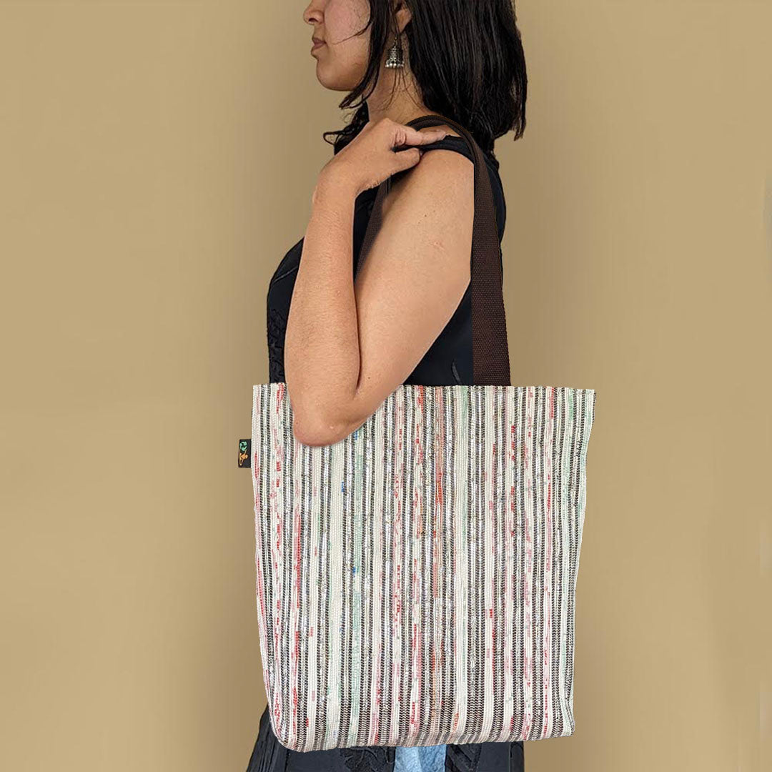 Multicolored Upcycled Handwoven Shop N Go (SNG0724-017) PS_W